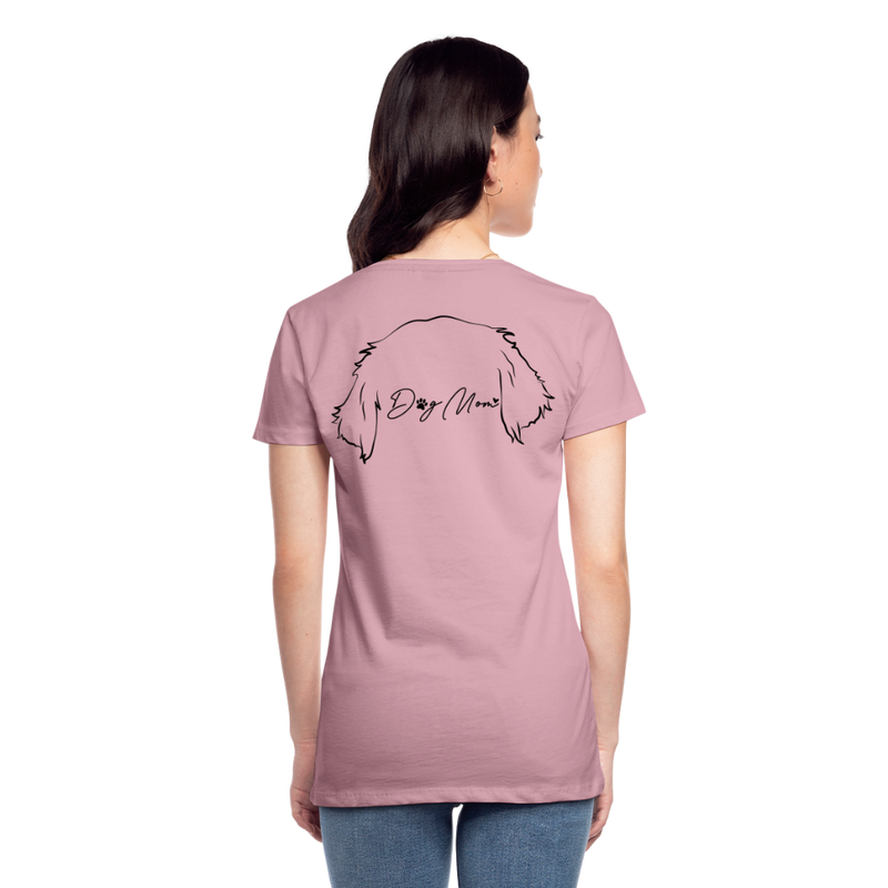 "Dog Mom" Frauen Premium T-Shirt - Hellrosa