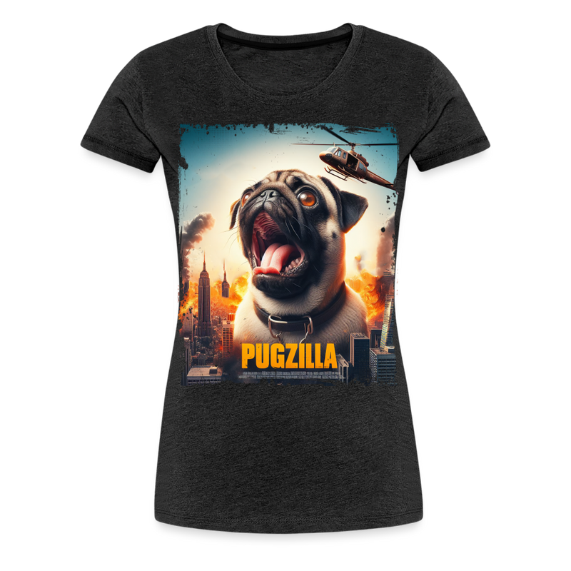 Premium T-Shirt Pugzilla Mops - Anthrazit