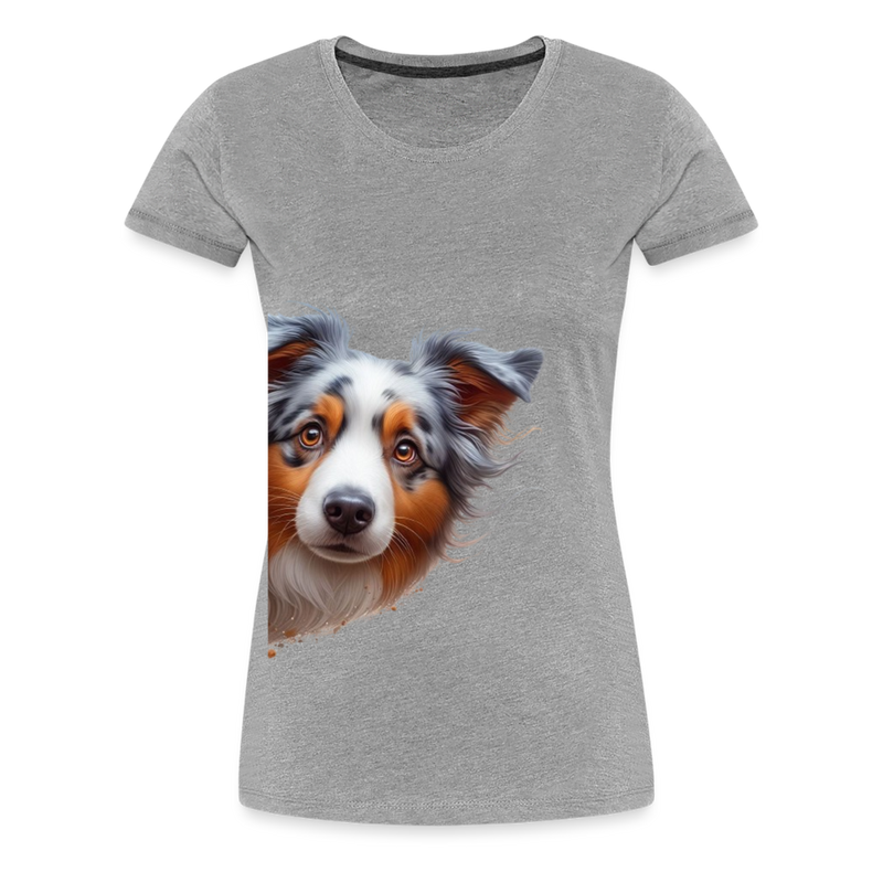 Premium T-Shirt Sweet Australian Sheperd - Grau meliert