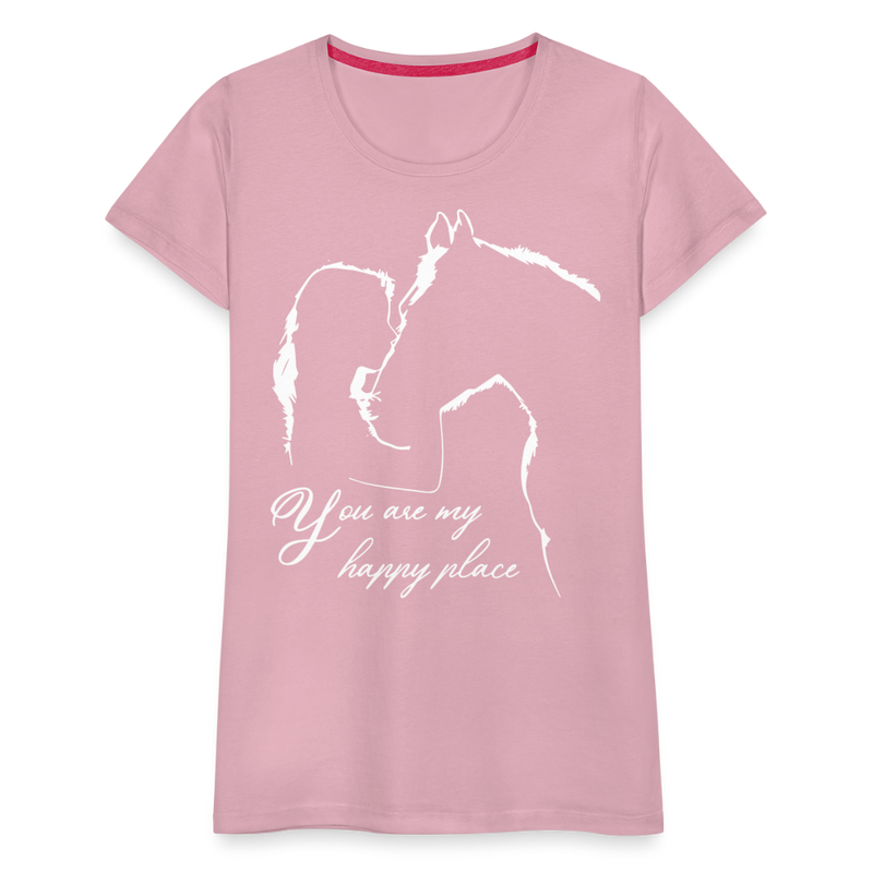 Frauen Premium T-Shirt You are my happy place - Hellrosa