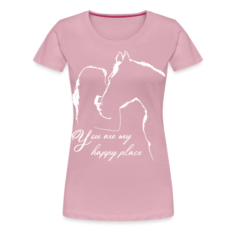 Frauen Premium T-Shirt You are my happy place - Hellrosa