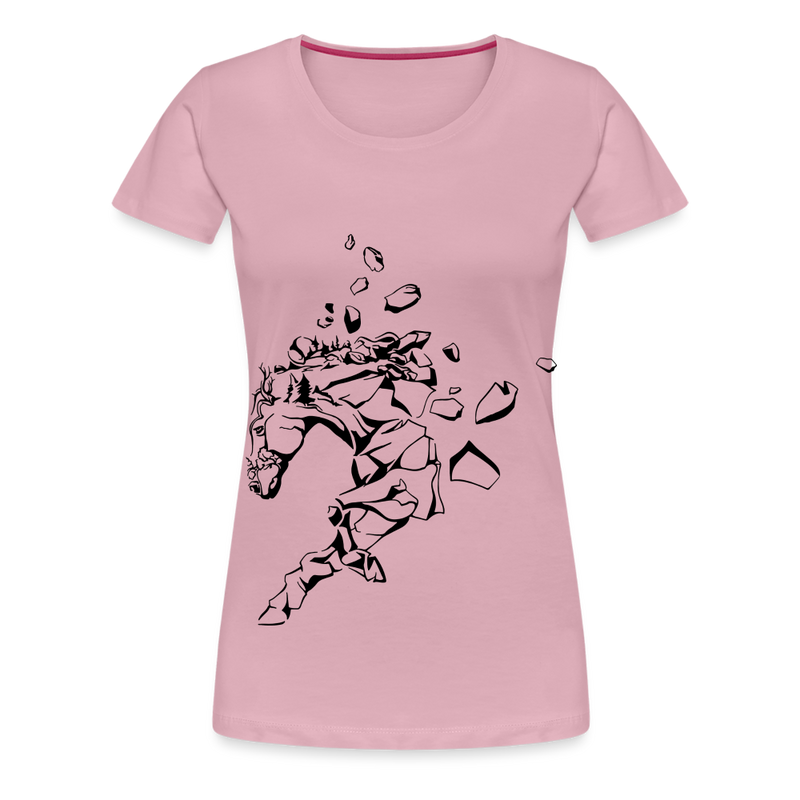 Frauen Premium T-Shirt Mosaik Horse - Hellrosa