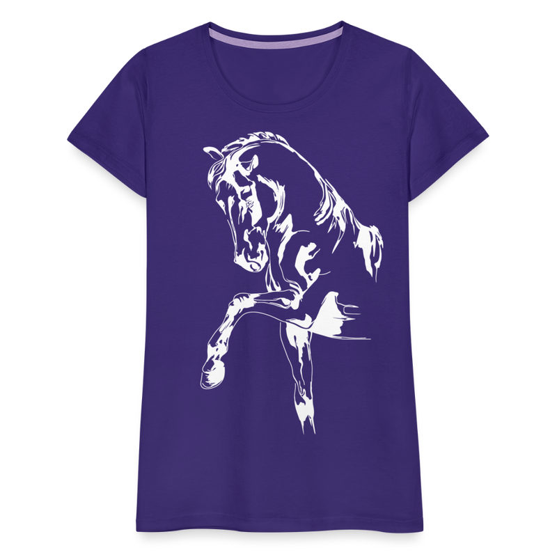 Frauen Premium T-Shirt Dressage - Lila