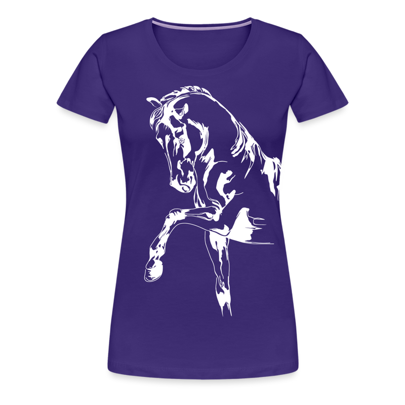 Frauen Premium T-Shirt Dressage - Lila