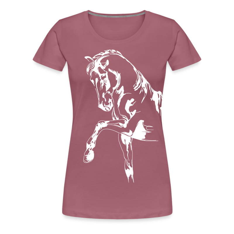 Frauen Premium T-Shirt Dressage - Malve