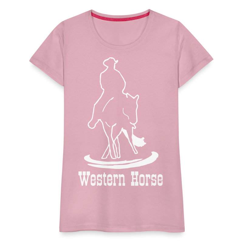 Frauen Premium T-Shirt Western - Hellrosa