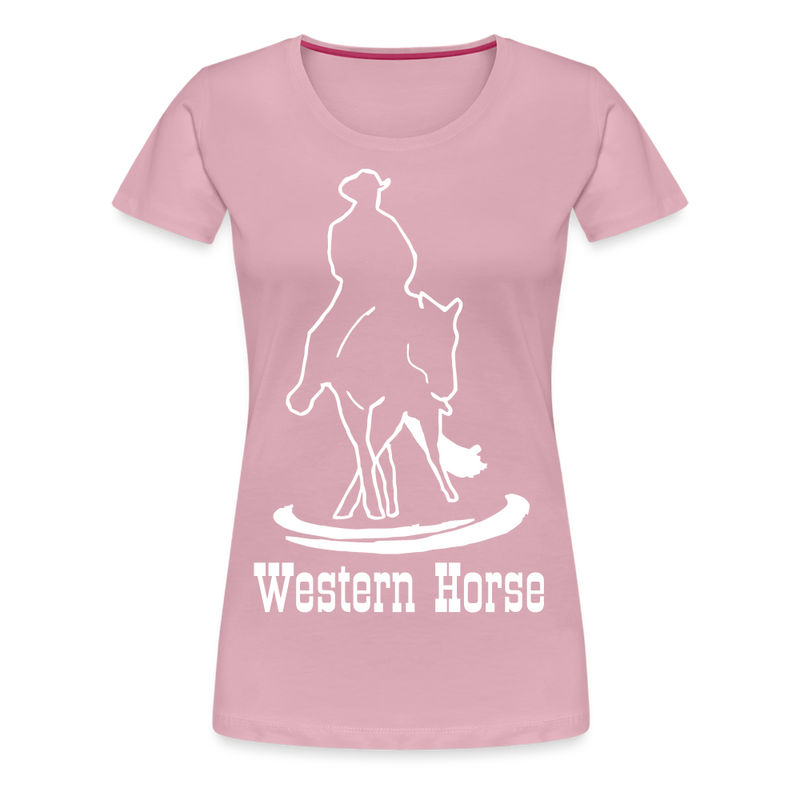 Frauen Premium T-Shirt Western - Hellrosa