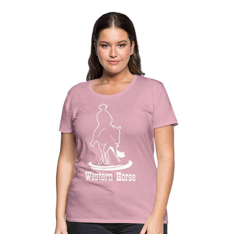 Frauen Premium T-Shirt Western - Hellrosa