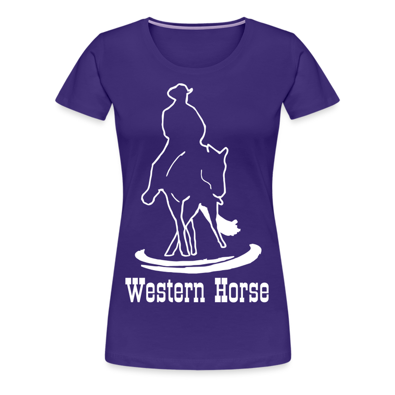 Frauen Premium T-Shirt Western - Lila