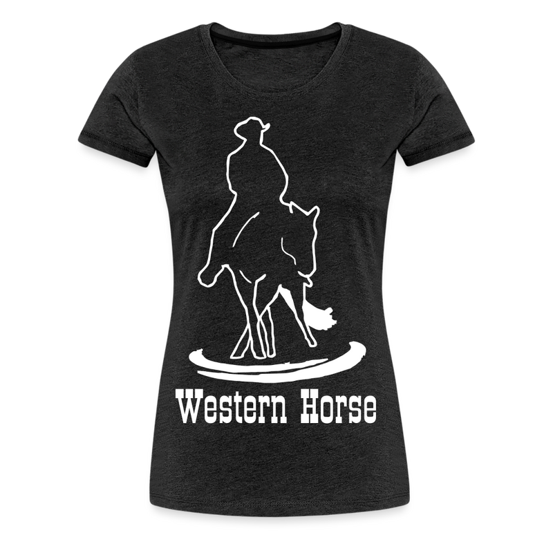 Frauen Premium T-Shirt Western - Anthrazit