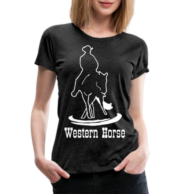 Frauen Premium T-Shirt Western - Anthrazit