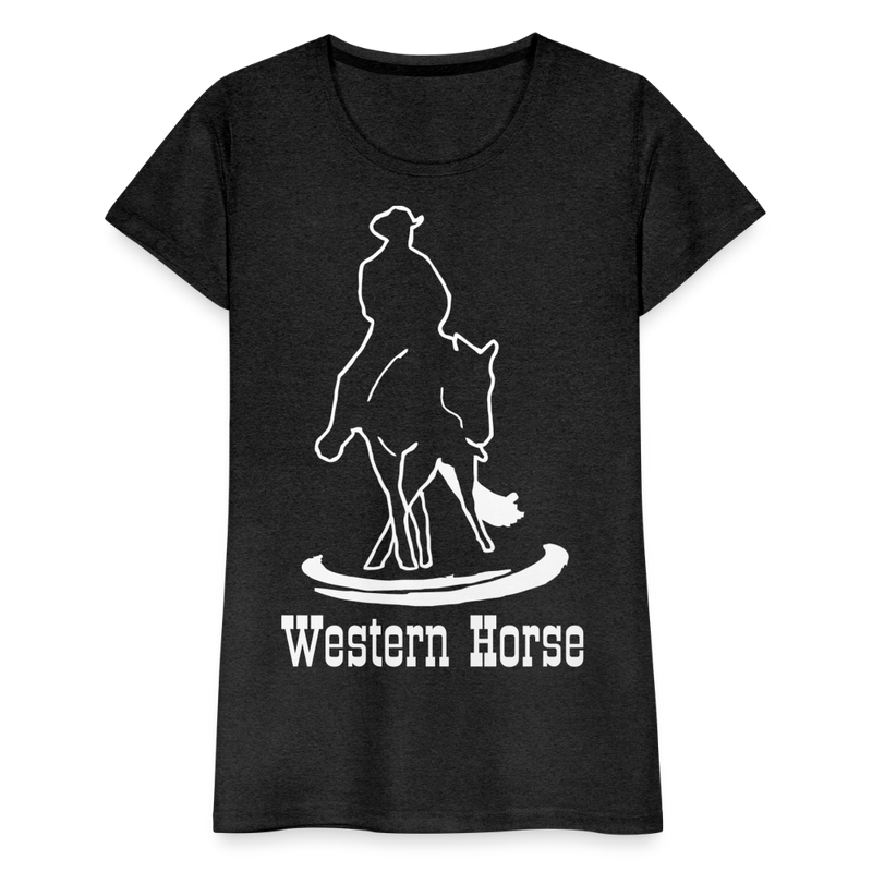 Frauen Premium T-Shirt Western - Anthrazit