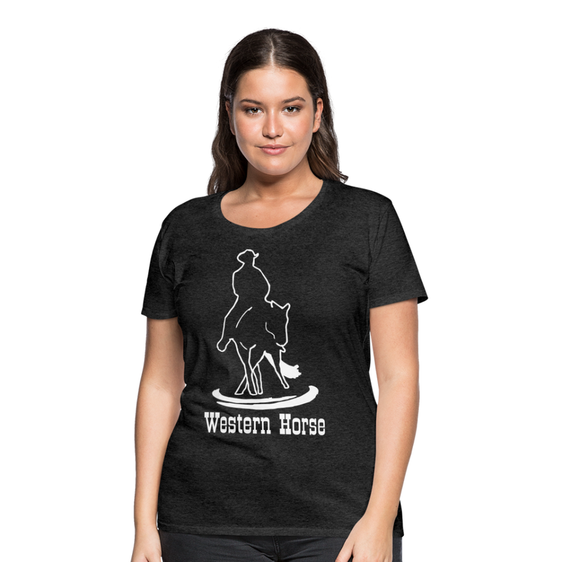 Frauen Premium T-Shirt Western - Anthrazit