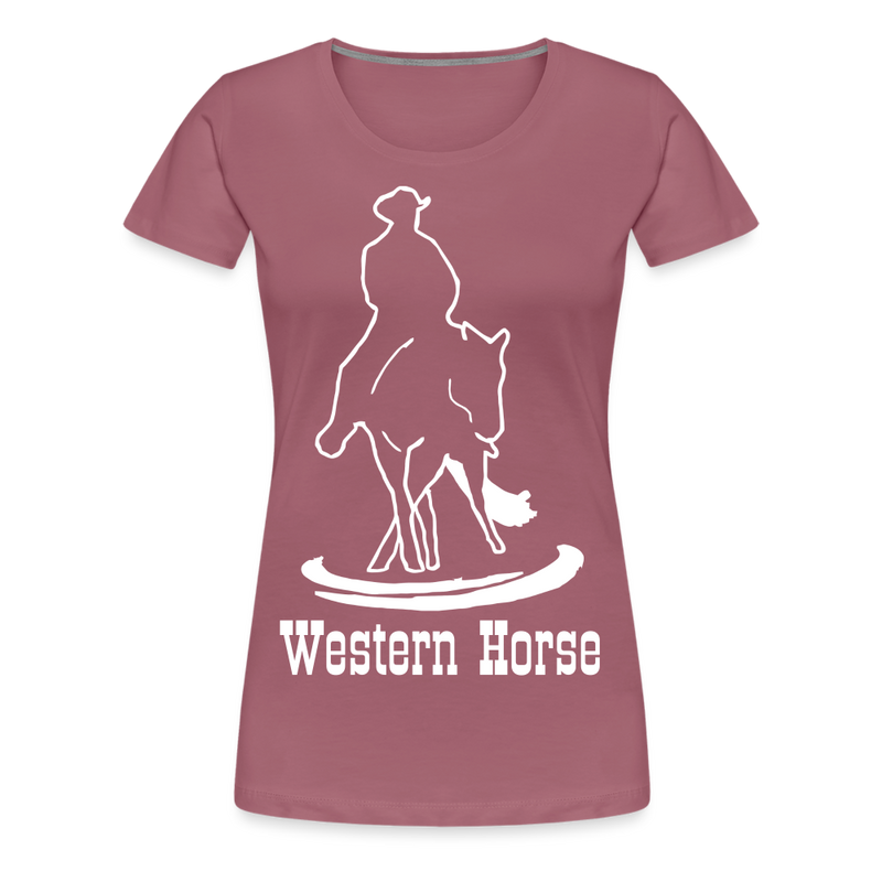 Frauen Premium T-Shirt Western - Malve