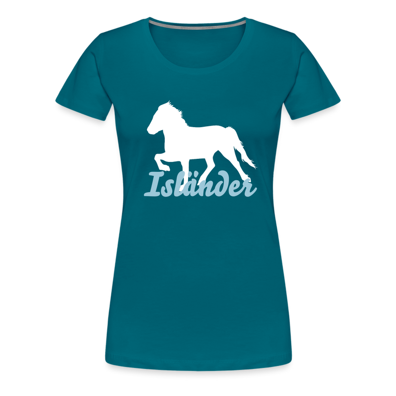 Frauen Premium T-Shirt Isländer - Divablau