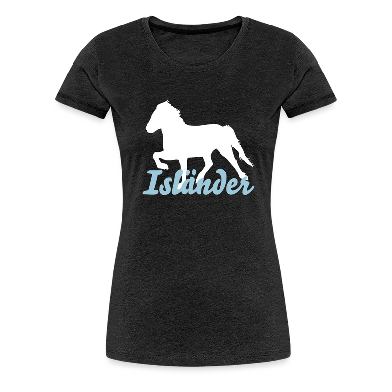 Frauen Premium T-Shirt Isländer - Anthrazit