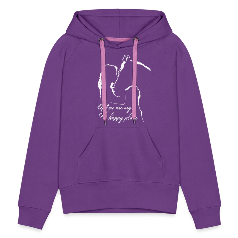 Frauen Premium Hoodie You are my happy place - Purple