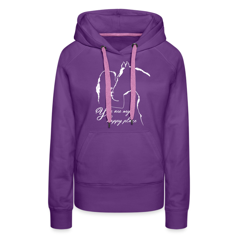 Frauen Premium Hoodie You are my happy place - Purple