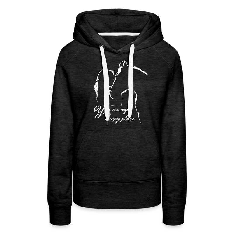 Frauen Premium Hoodie You are my happy place - Anthrazit