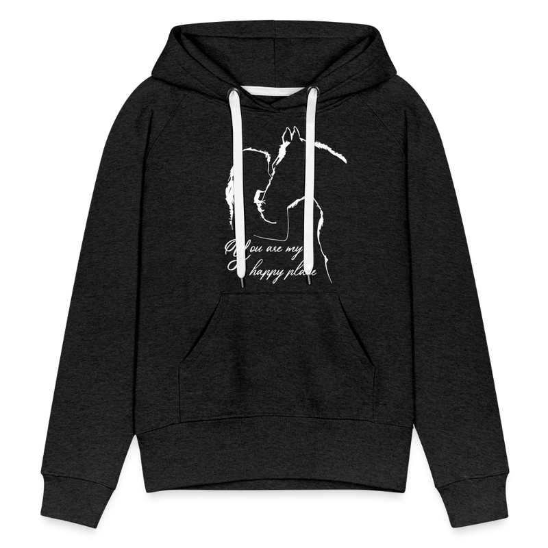 Frauen Premium Hoodie You are my happy place - Anthrazit