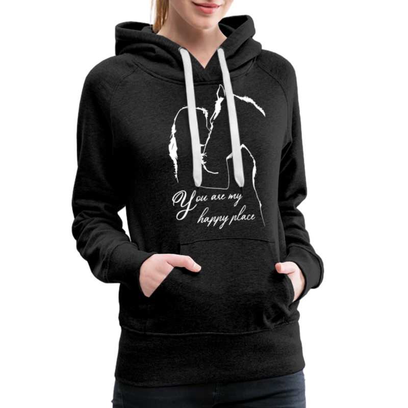 Frauen Premium Hoodie You are my happy place - Anthrazit