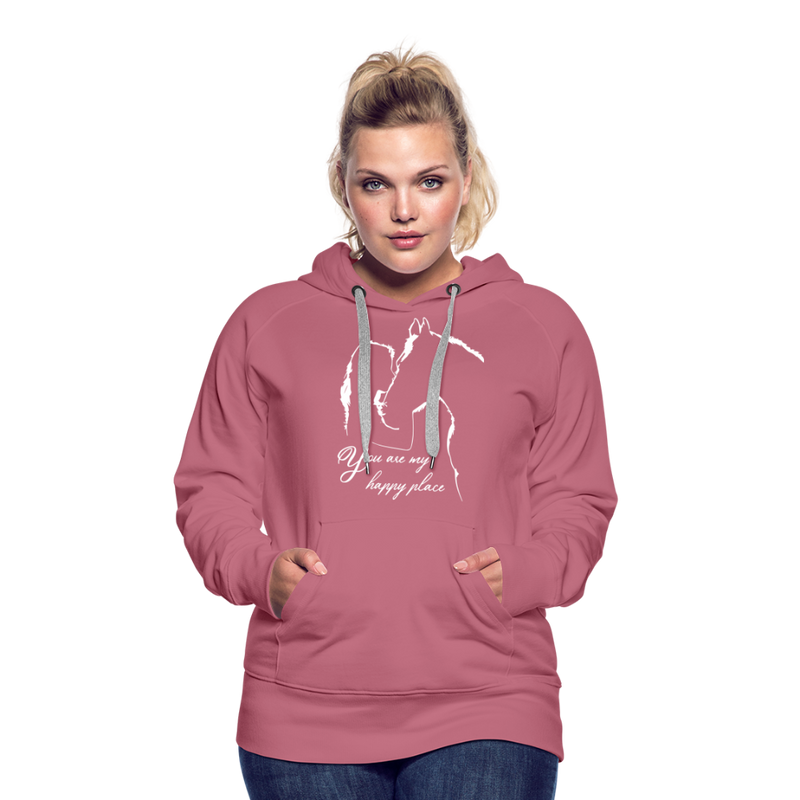 Frauen Premium Hoodie You are my happy place - Malve