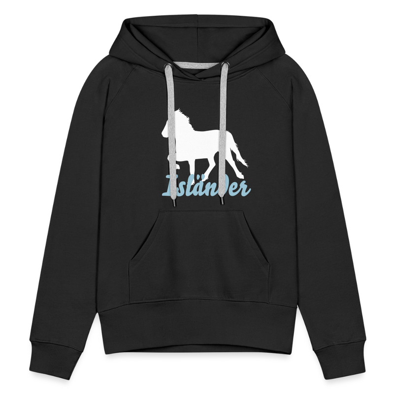 Frauen Premium Hoodie Isländer - Schwarz