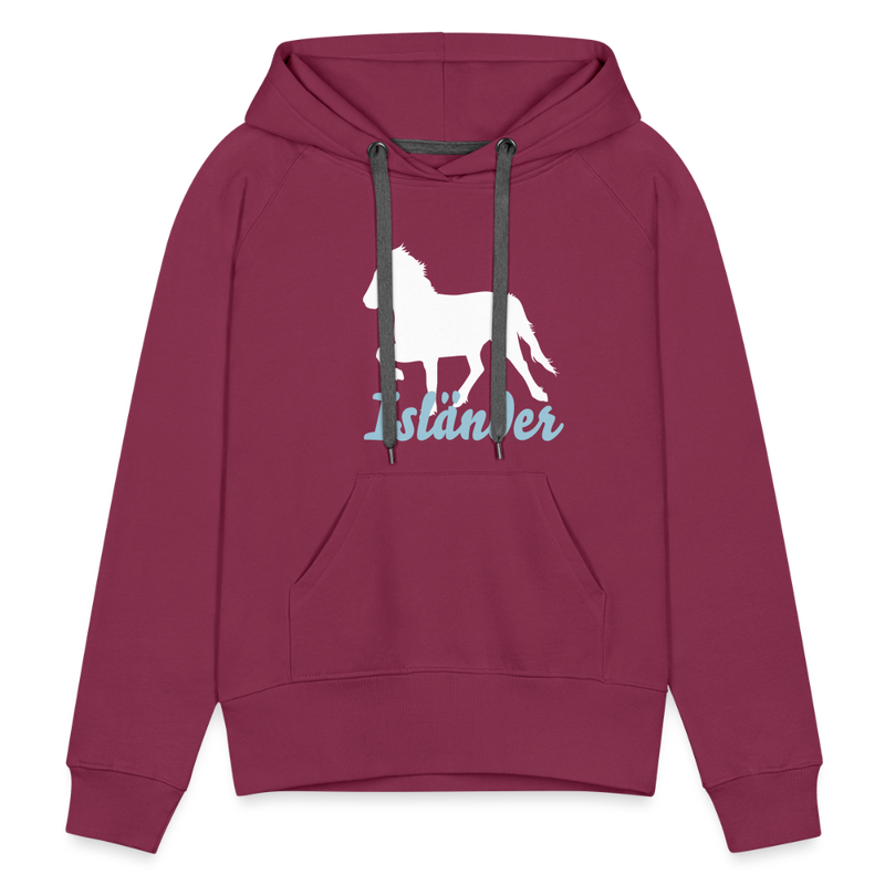 Frauen Premium Hoodie Isländer - Bordeaux