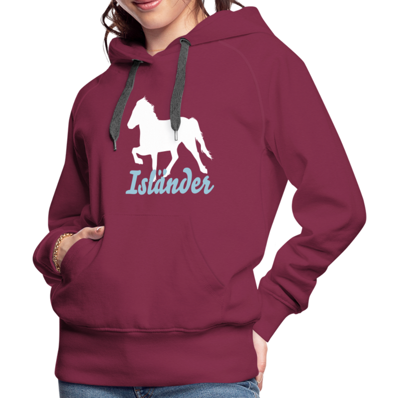 Frauen Premium Hoodie Isländer - Bordeaux