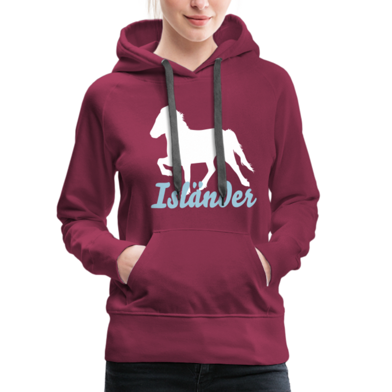 Frauen Premium Hoodie Isländer - Bordeaux