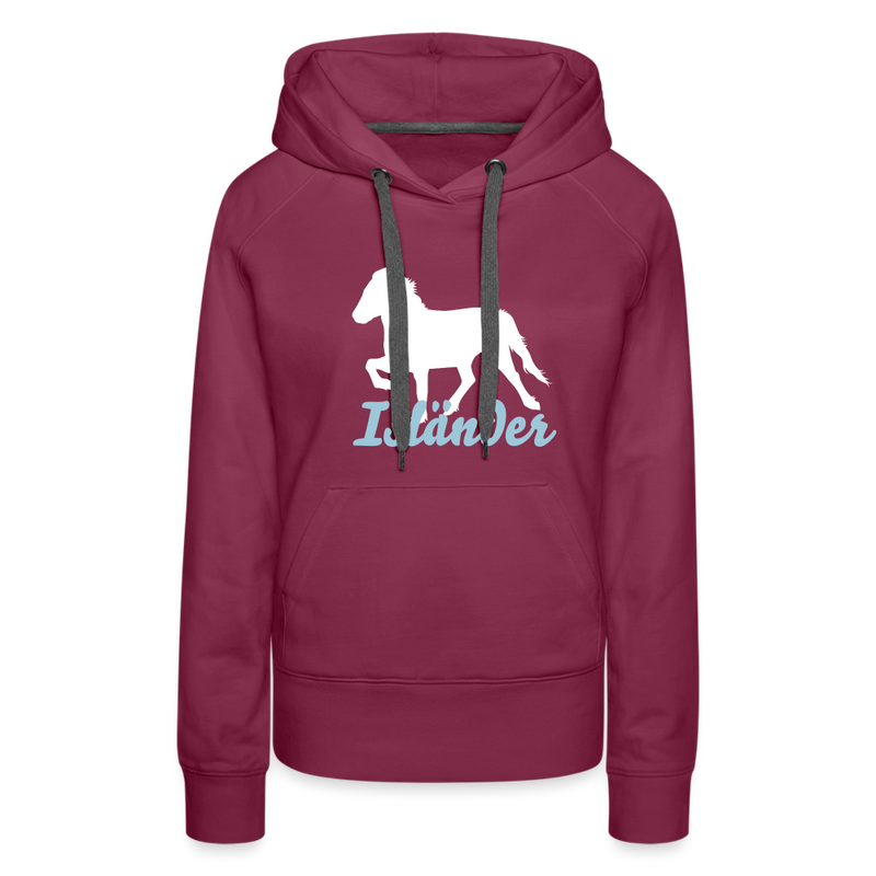 Frauen Premium Hoodie Isländer - Bordeaux