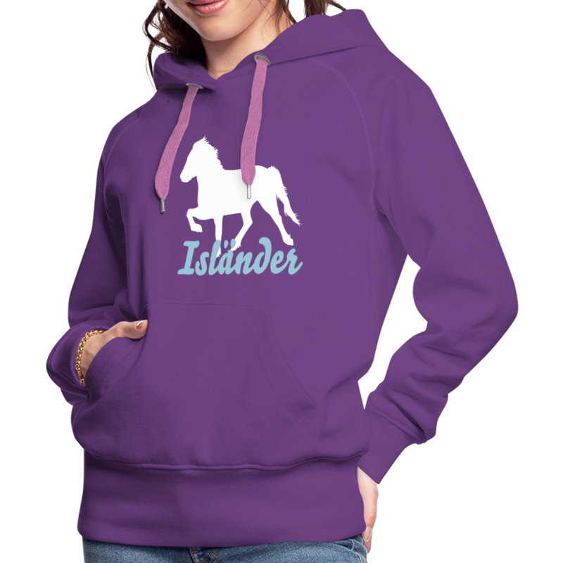 Frauen Premium Hoodie Isländer - Purple