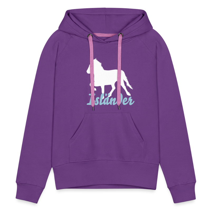 Frauen Premium Hoodie Isländer - Purple