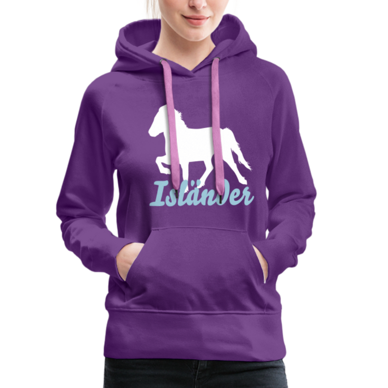 Frauen Premium Hoodie Isländer - Purple