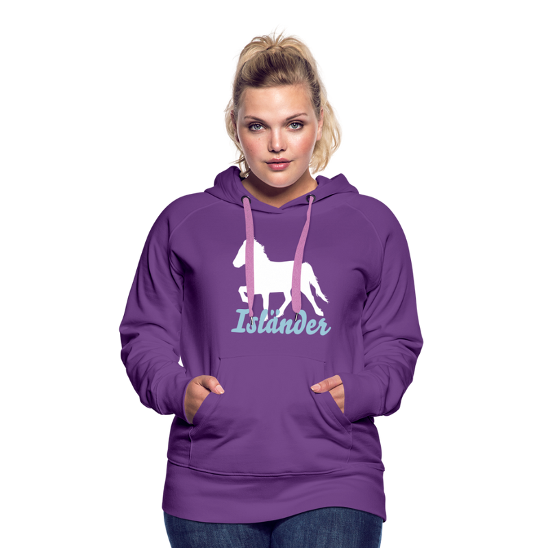 Frauen Premium Hoodie Isländer - Purple