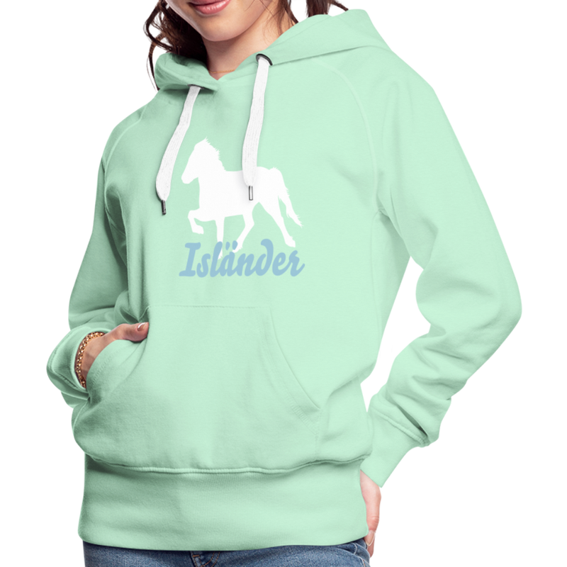 Frauen Premium Hoodie Isländer - helles Mintgrün