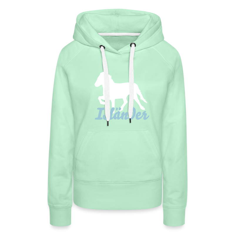 Frauen Premium Hoodie Isländer - helles Mintgrün