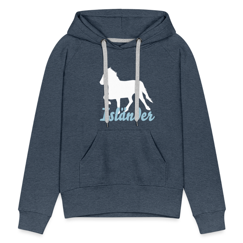 Frauen Premium Hoodie Isländer - Jeansblau