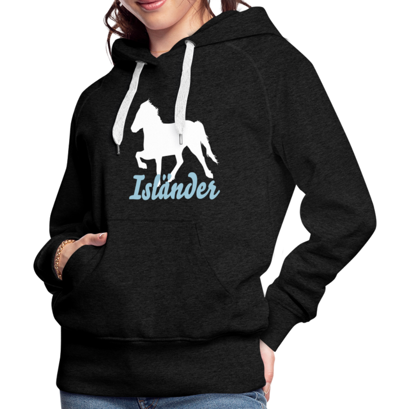 Frauen Premium Hoodie Isländer - Anthrazit