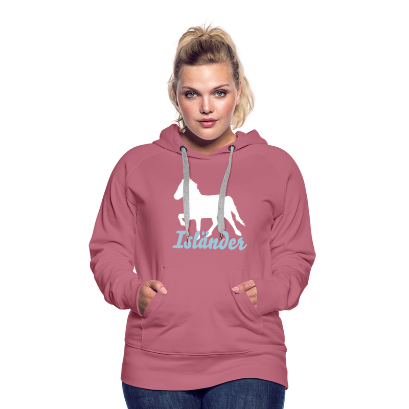 Frauen Premium Hoodie Isländer - Malve