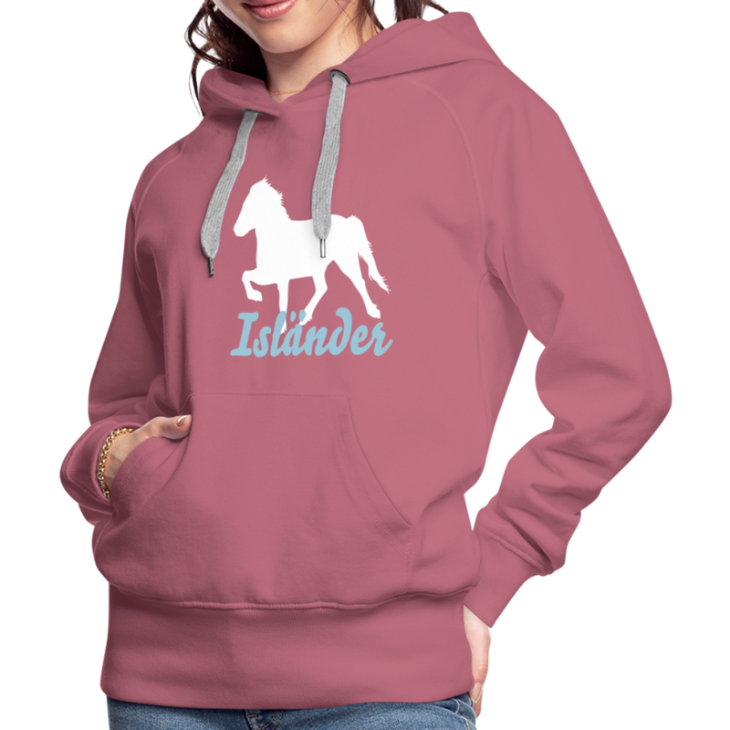 Frauen Premium Hoodie Isländer - Malve