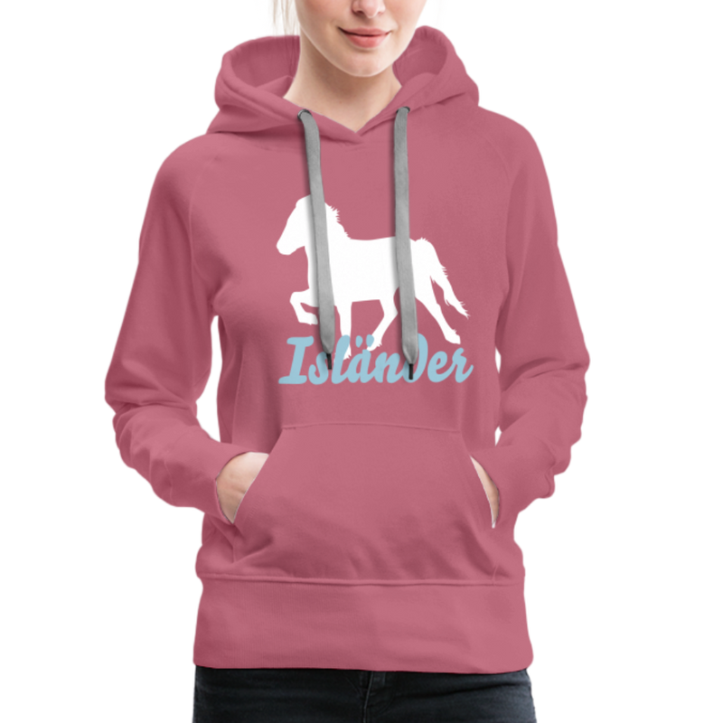 Frauen Premium Hoodie Isländer - Malve