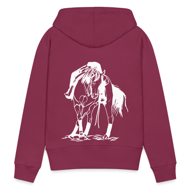 Frauen Premium Hoodie Western Hose - Bordeaux