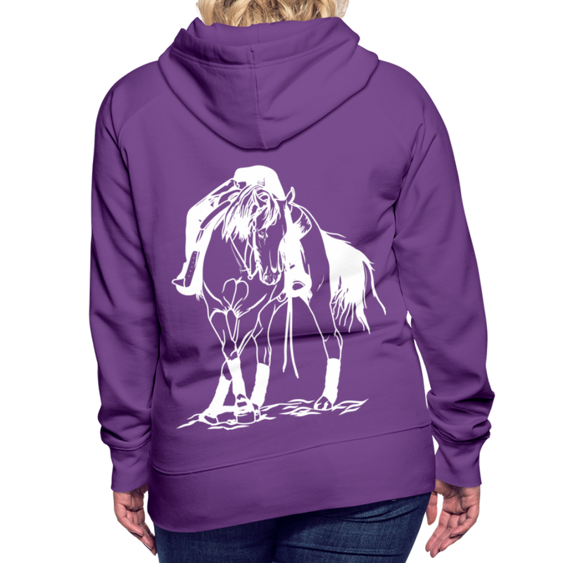 Frauen Premium Hoodie Western Hose - Purple