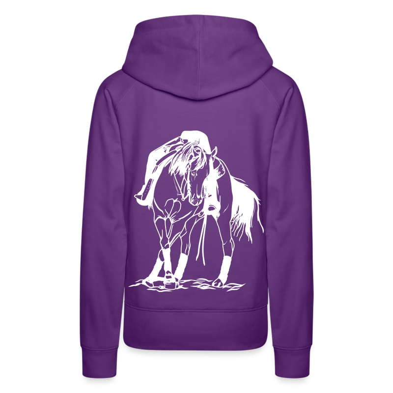 Frauen Premium Hoodie Western Hose - Purple