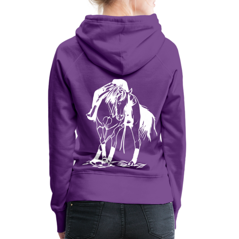 Frauen Premium Hoodie Western Hose - Purple