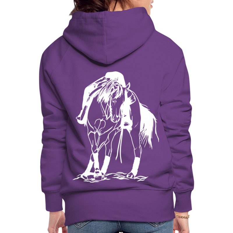 Frauen Premium Hoodie Western Hose - Purple