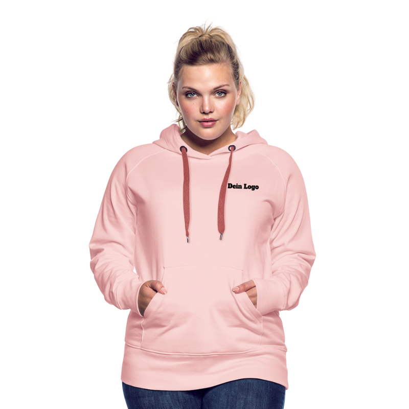 Frauen Premium Hoodie mit deinem Logo - Kristallrosa