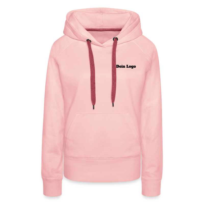 Frauen Premium Hoodie mit deinem Logo - Kristallrosa