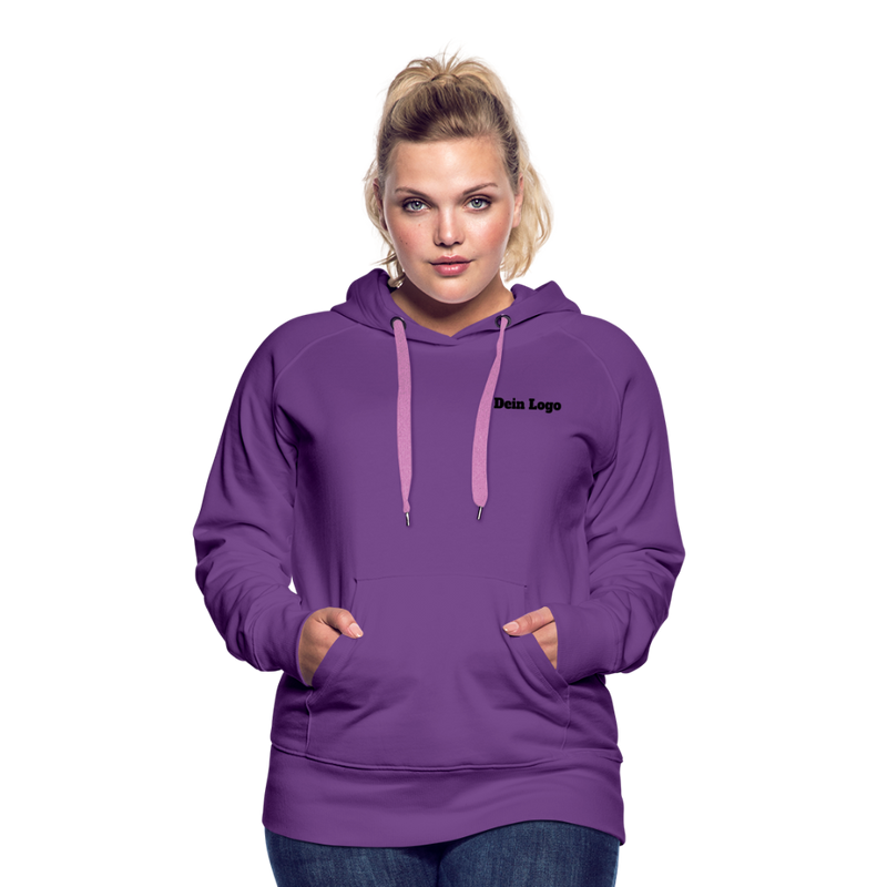 Frauen Premium Hoodie mit deinem Logo - Purple